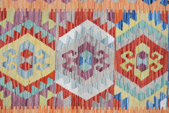 Handmade Maimana Killim Hallway Runner | 290 x 77 cm | 9'6" x 2'6" - Najaf Rugs & Textile