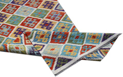 Handmade Maimana Killim Hallway Runner | 294 x 83 cm | 9'8" x 2'9" - Najaf Rugs & Textile