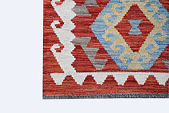 Handmade Maimana Killim Hallway Runner | 296 x 76 cm | 9'9" x 2'6" - Najaf Rugs & Textile