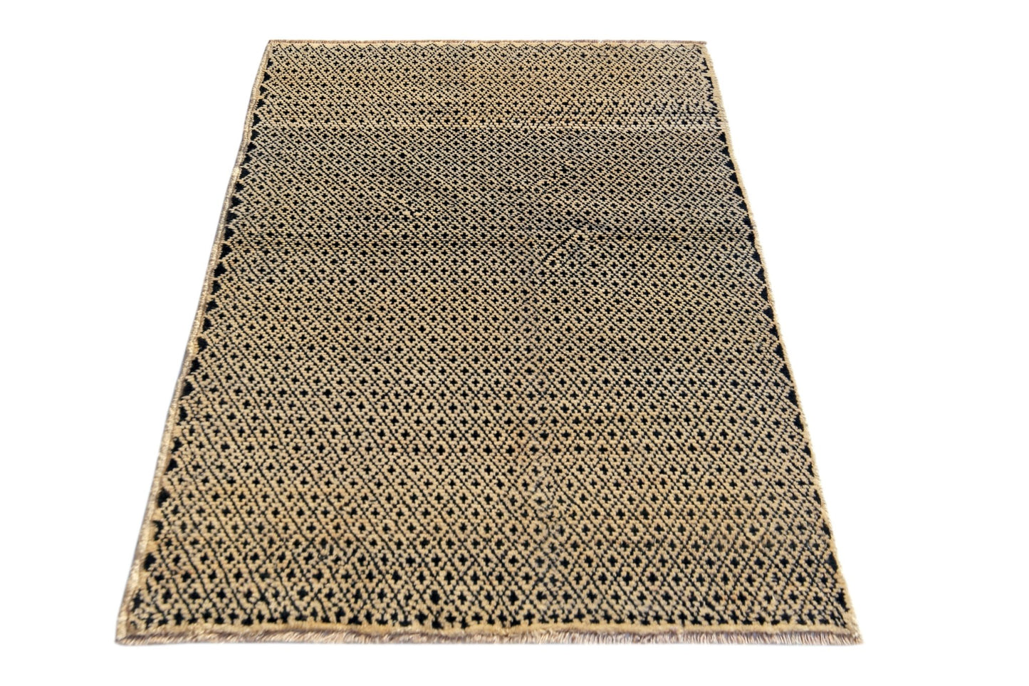 Handmade Tribal Afghan Rug | 119 x 87 cm | 3'11" x 2'10" - Najaf Rugs & Textile