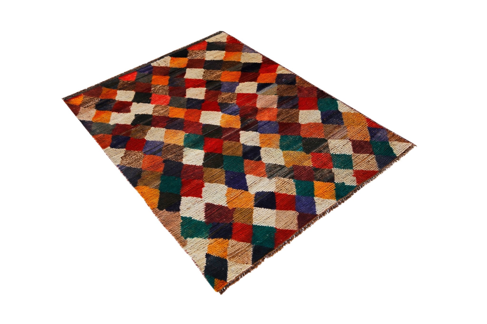 Handmade Tribal Afghan Rug | 131 x 100 cm | 4'4" x 3'4" - Najaf Rugs & Textile