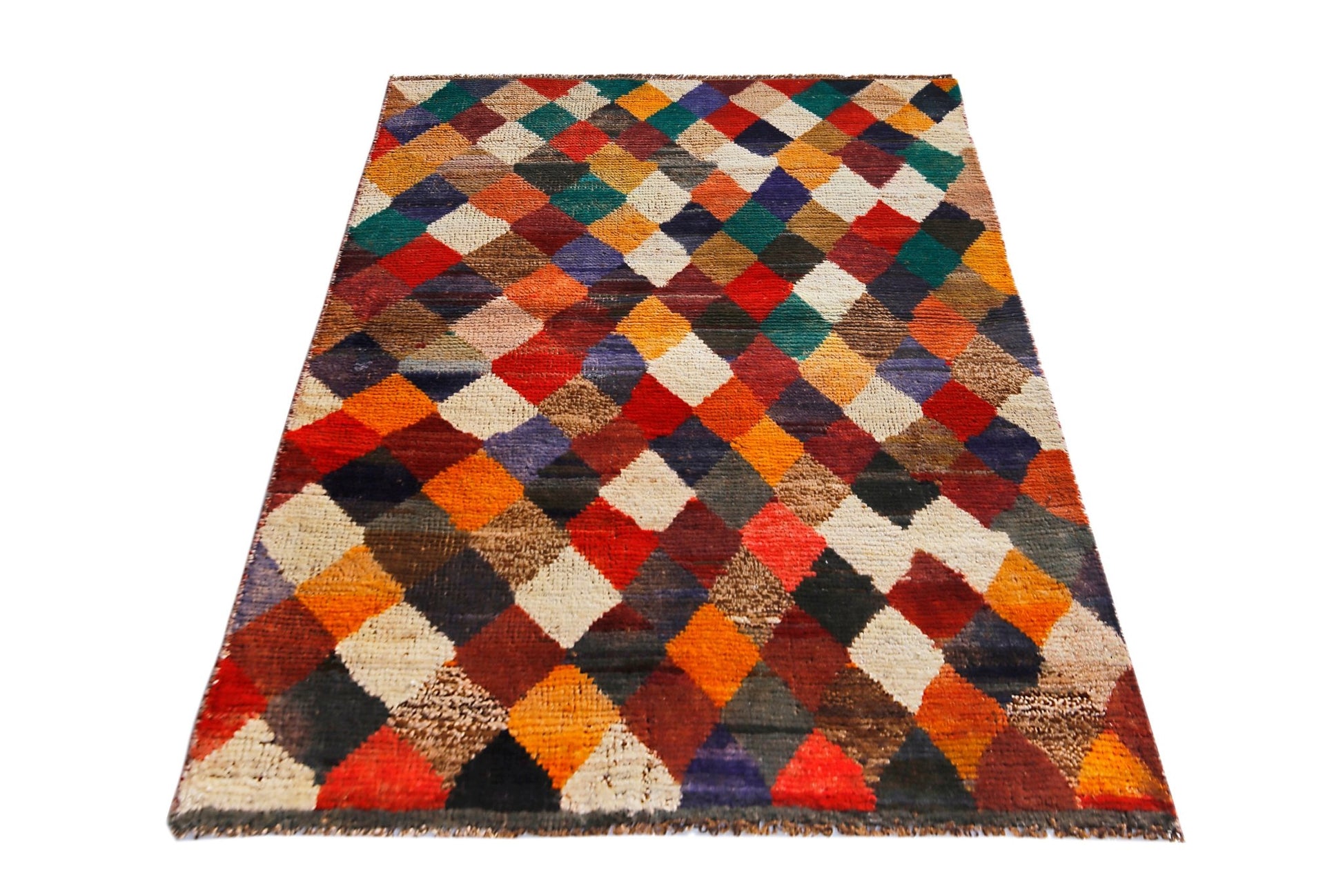 Handmade Tribal Afghan Rug | 131 x 100 cm | 4'4" x 3'4" - Najaf Rugs & Textile