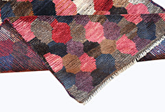 Handmade Tribal Afghan Berber Rug | 131 x 88 cm | 4'3" x 2'11" - Najaf Rugs & Textile