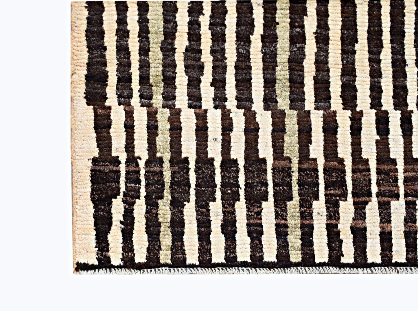 Handmade Tribal Afghan Berber Rug | 141 x 106 cm | 4'8" x 3'6" - Najaf Rugs & Textile