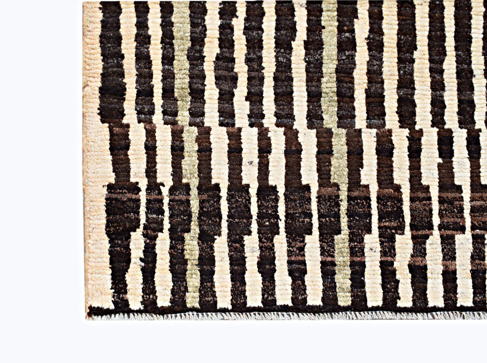 Handmade Tribal Afghan Berber Rug | 141 x 106 cm | 4'8" x 3'6" - Najaf Rugs & Textile