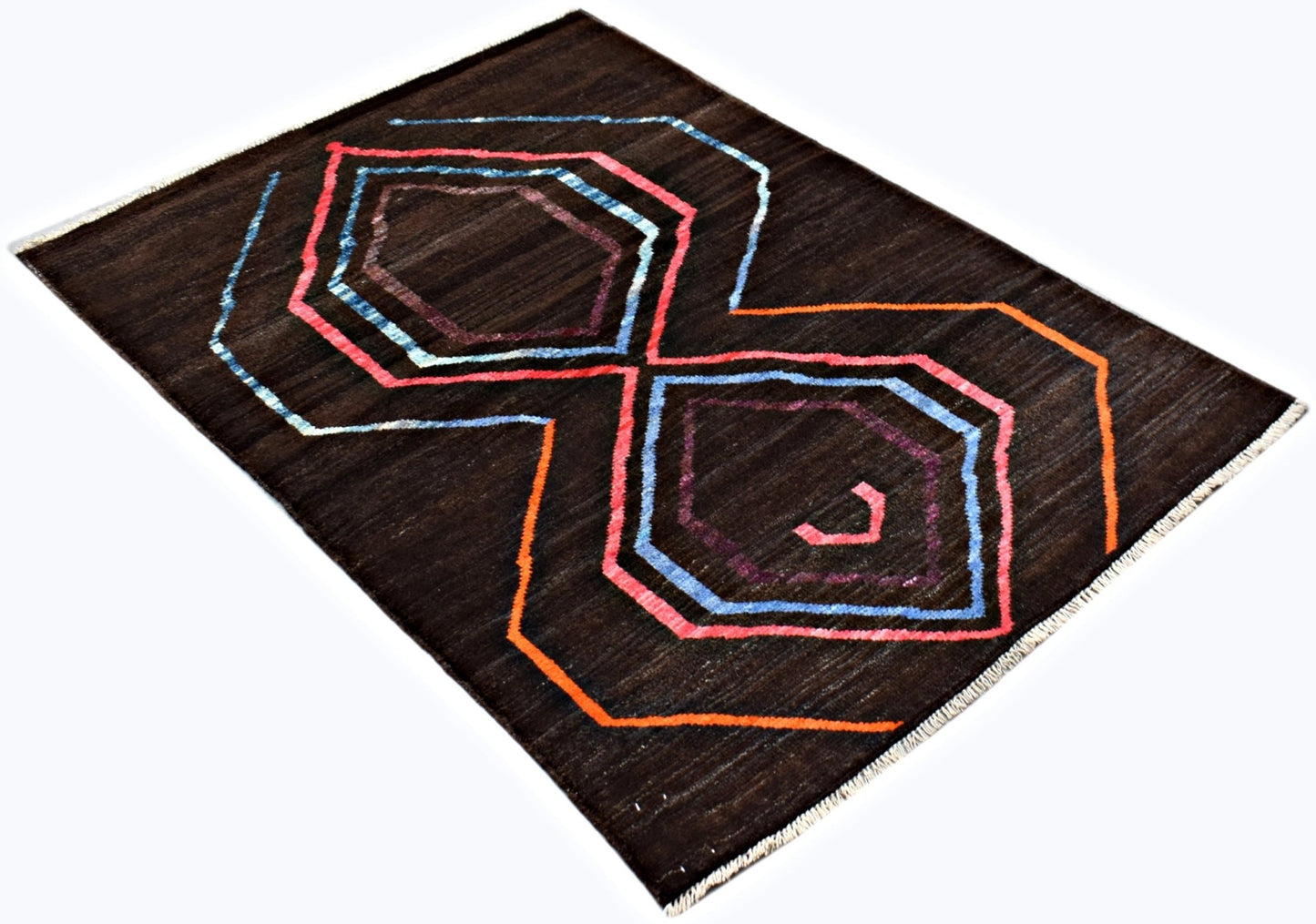 Handmade Tribal Afghan Rug | 143 x 103 cm | 4'8" x 3'5" - Najaf Rugs & Textile