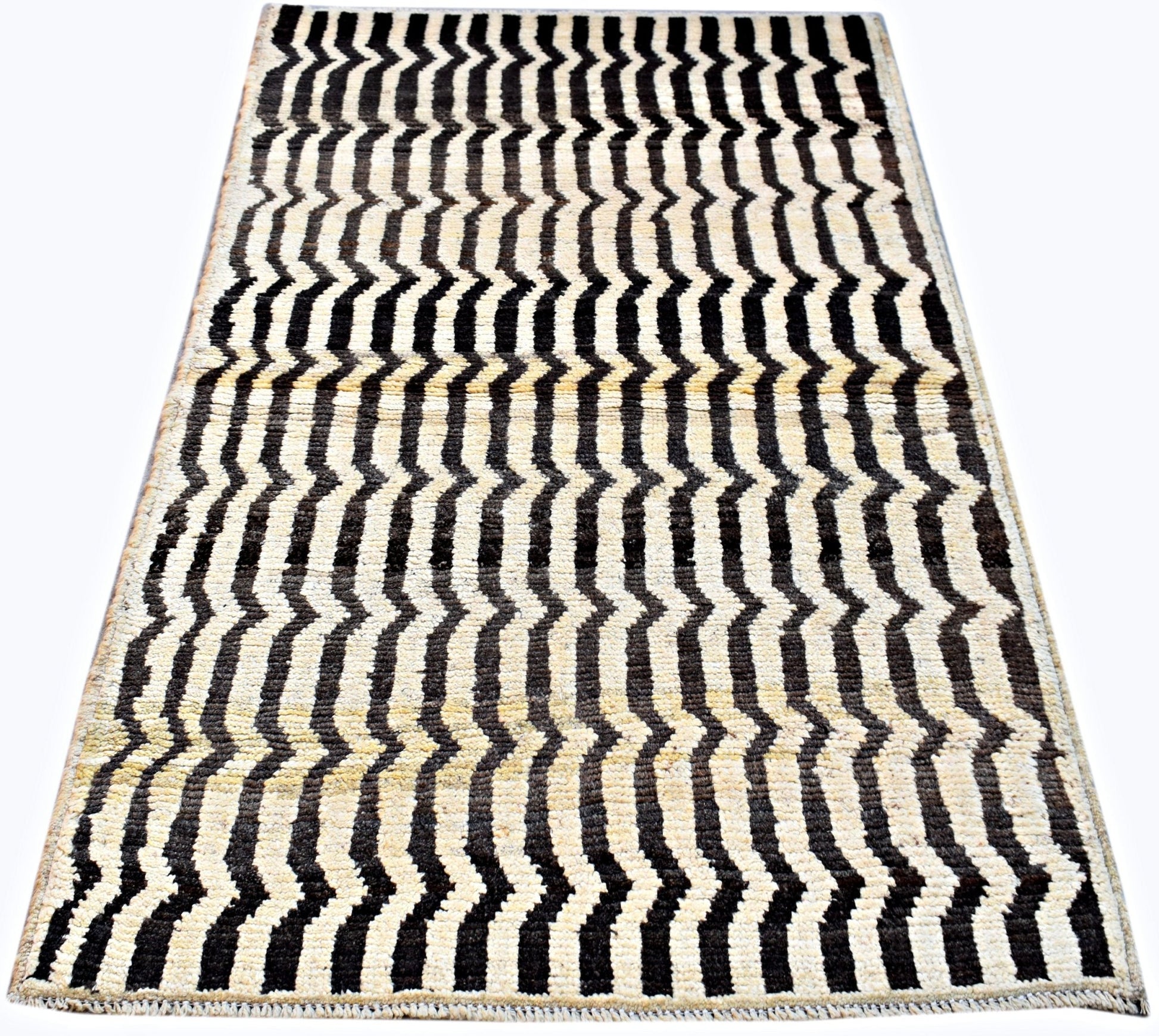 Handmade Tribal Afghan Berber Rug | 145 x 93 cm | 4'10" x 3' - Najaf Rugs & Textile