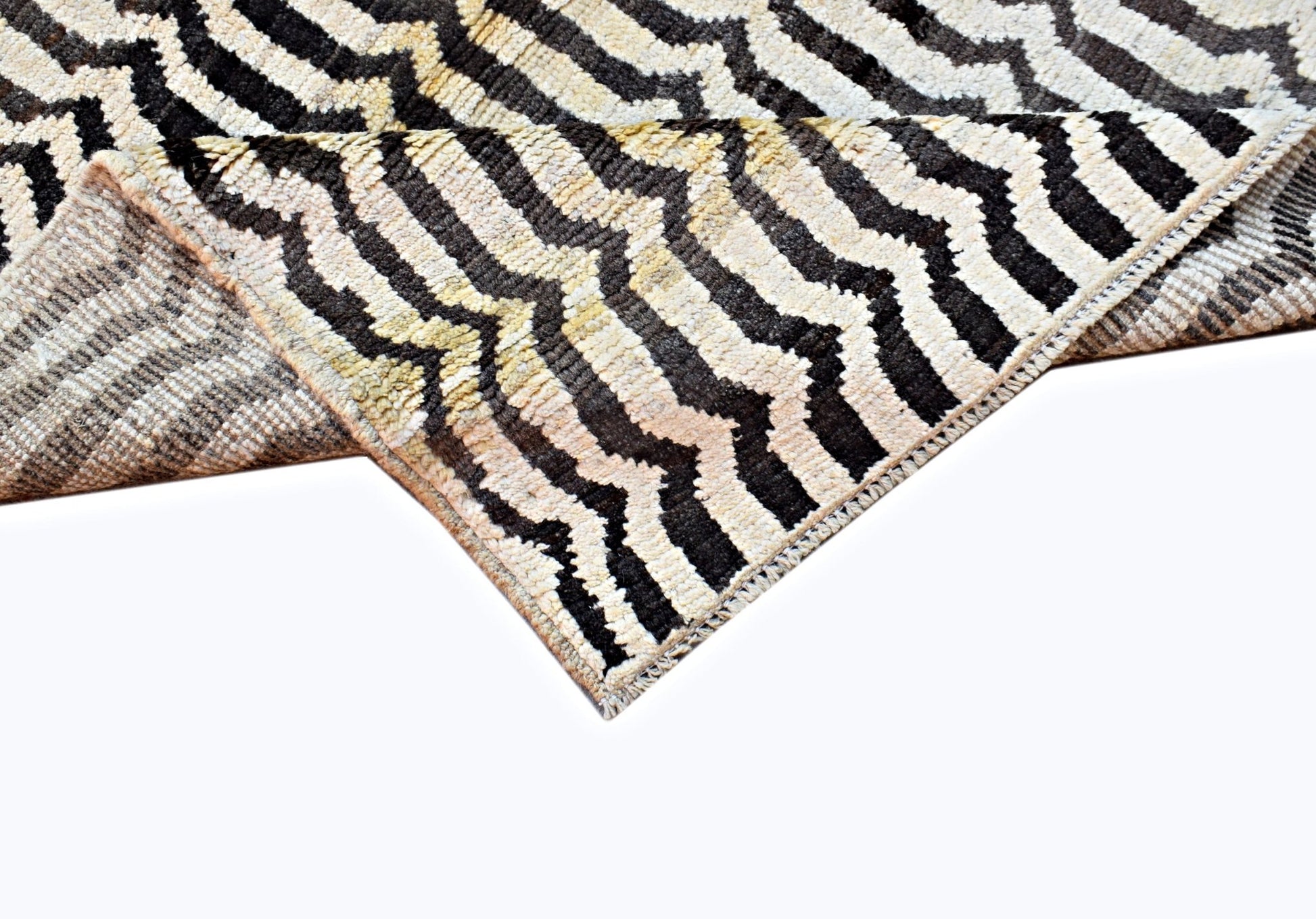 Handmade Tribal Afghan Berber Rug | 145 x 93 cm | 4'10" x 3' - Najaf Rugs & Textile