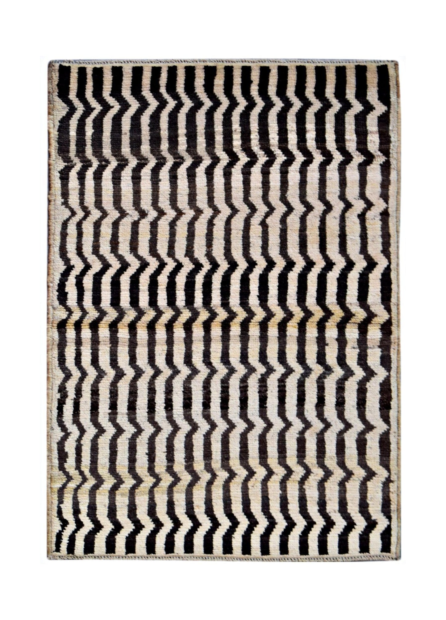 Handmade Tribal Afghan Berber Rug | 145 x 93 cm | 4'10" x 3' - Najaf Rugs & Textile