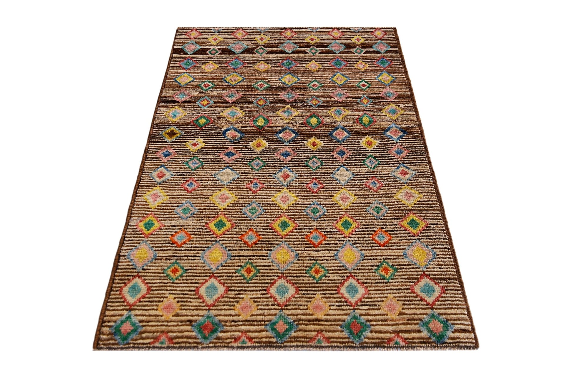 Handmade Tribal Afghan Rug | 150 x 102 cm | 4'11" x 3'4" - Najaf Rugs & Textile
