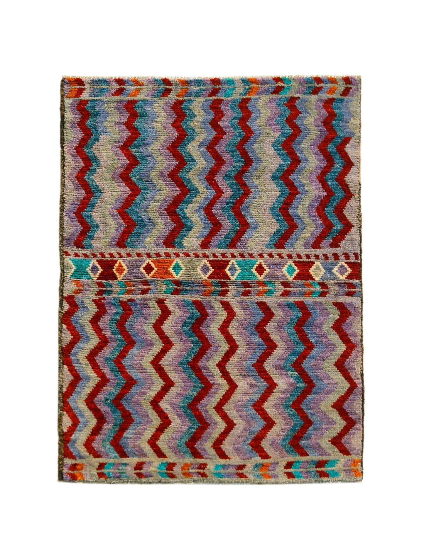 Handmade Tribal Afghan Rug | 165 x 122 cm | 5'5" x 4' - Najaf Rugs & Textile