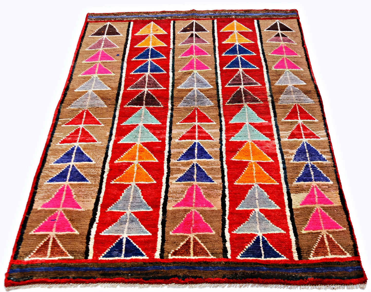 Handmade Tribal Afghan Rug | 169 x 121 cm | 5'7" x 4' - Najaf Rugs & Textile