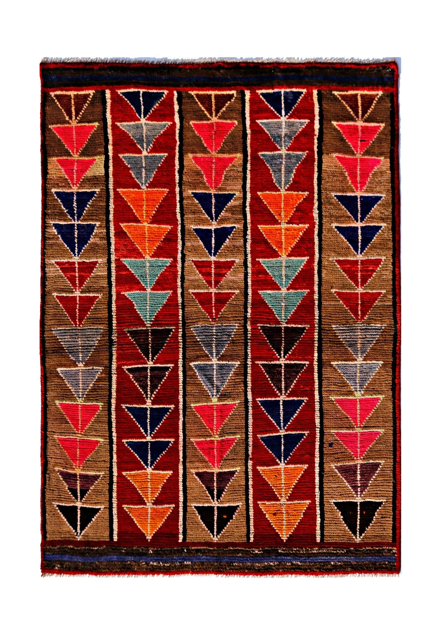 Handmade Tribal Afghan Rug | 169 x 121 cm | 5'7" x 4' - Najaf Rugs & Textile