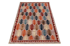 Handmade Tribal Afghan Rug | 170 x 121 cm | 5'7" x 4' - Najaf Rugs & Textile