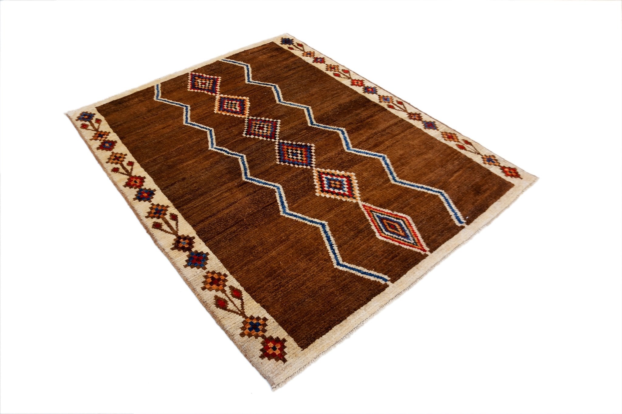 Handmade Tribal Afghan Rug | 172 x 133 cm | 5'8" x 4'5" - Najaf Rugs & Textile