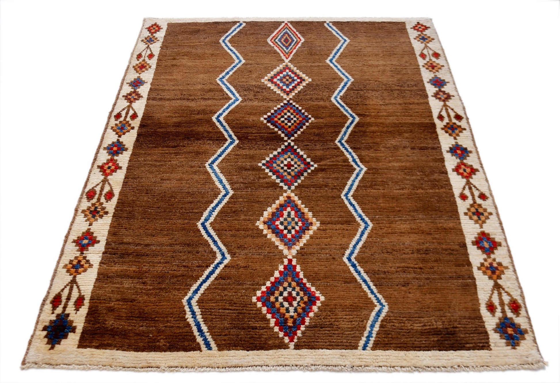 Handmade Tribal Afghan Rug | 172 x 133 cm | 5'8" x 4'5" - Najaf Rugs & Textile