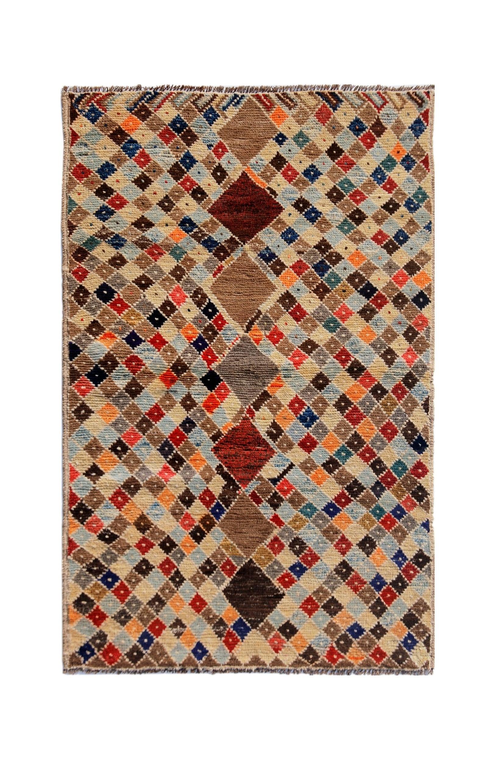 Handmade Tribal Afghan Rug | 173 x 112 cm | 5'8" x 3'8" - Najaf Rugs & Textile
