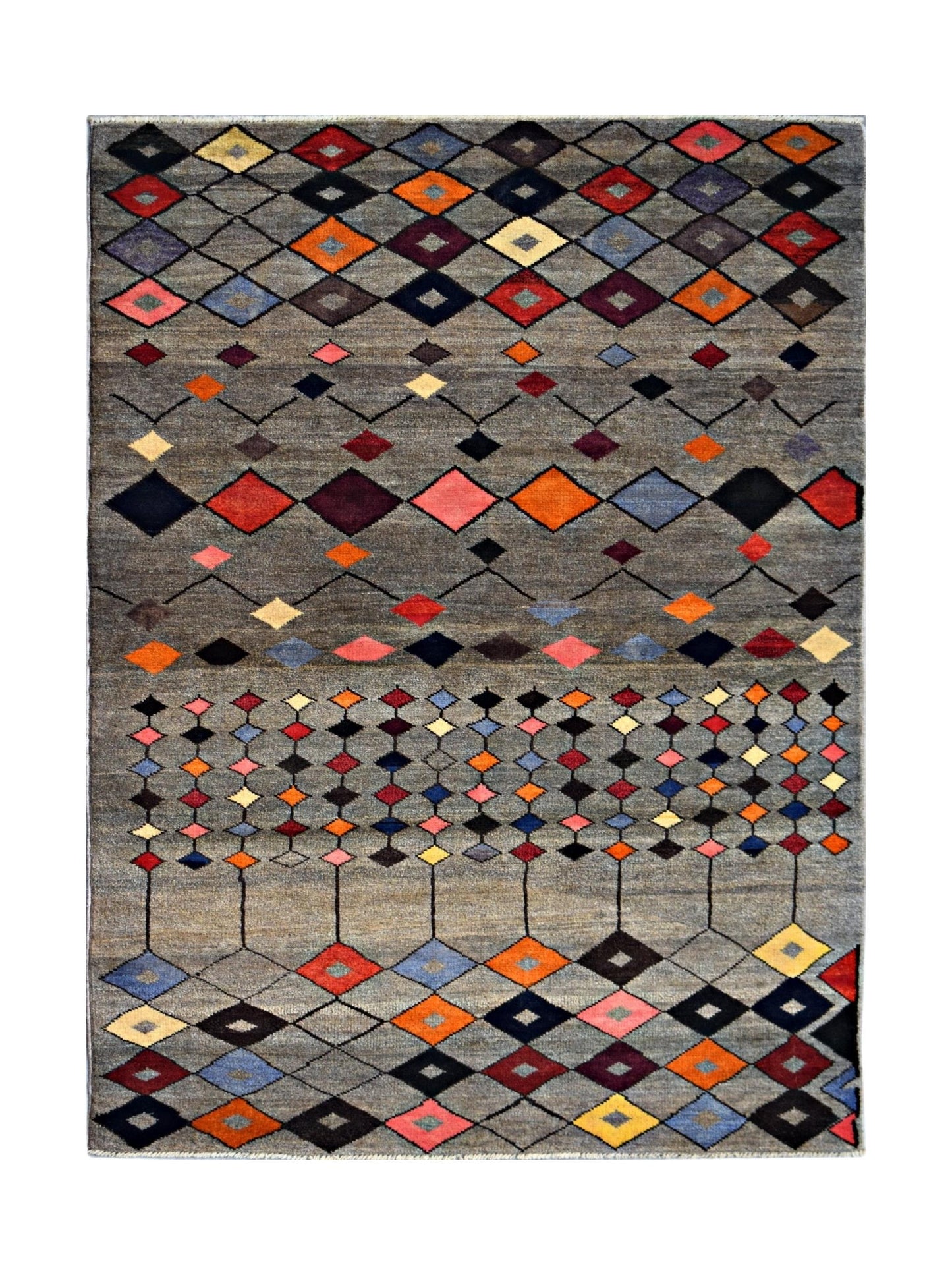 Handmade Tribal Afghan Rug | 184 x 120 cm | 6' x 3'11" - Najaf Rugs & Textile