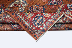Handmade Afghan Super Kazakh Rug | 200 x 152 cm | 6'7" x 5' - Najaf Rugs & Textile