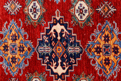 Handmade Afghan Super Kazakh Rug | 285 x 210 cm | 9'4" x 6'11" - Najaf Rugs & Textile