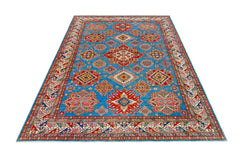 Handmade Afghan Super Kazakh Rug | 309 x 243 cm | 10'2" x 8' - Najaf Rugs & Textile