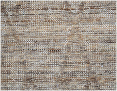 A handmade Afghan Yekta rug featuring a textured, multi-tonal brown and cream woven wool pattern.