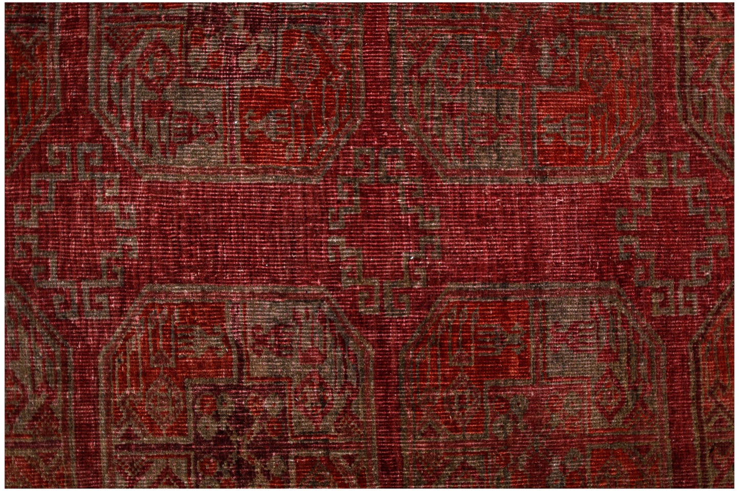 Handmade Antique Afghan Turkmen Rug | 267 x 204 cm | 8'9" x 6'8" - Najaf Rugs & Textile