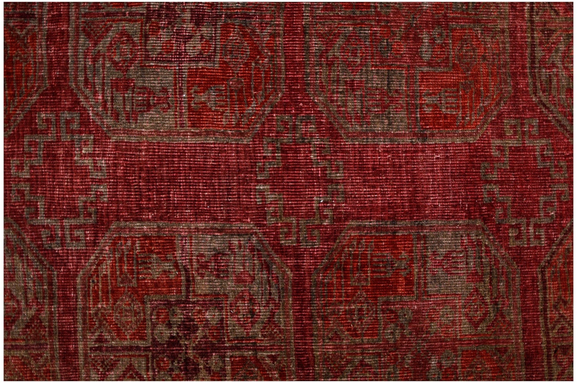 Handmade Antique Afghan Turkmen Rug | 267 x 204 cm | 8'9" x 6'8" - Najaf Rugs & Textile
