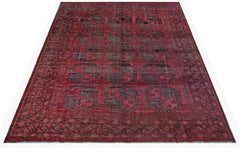 Handmade Antique Afghan Turkmen Rug | 294 x 251 cm | 9'8" x 8'3" - Najaf Rugs & Textile