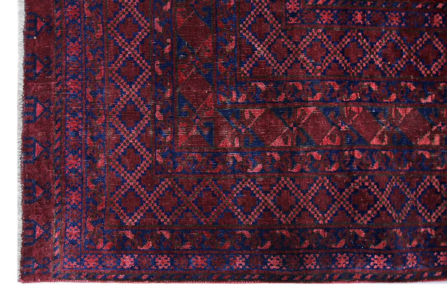 Handmade Antique Afghan Turkmen Rug | 345 x 291 cm | 11'4" x 9'6" - Najaf Rugs & Textile