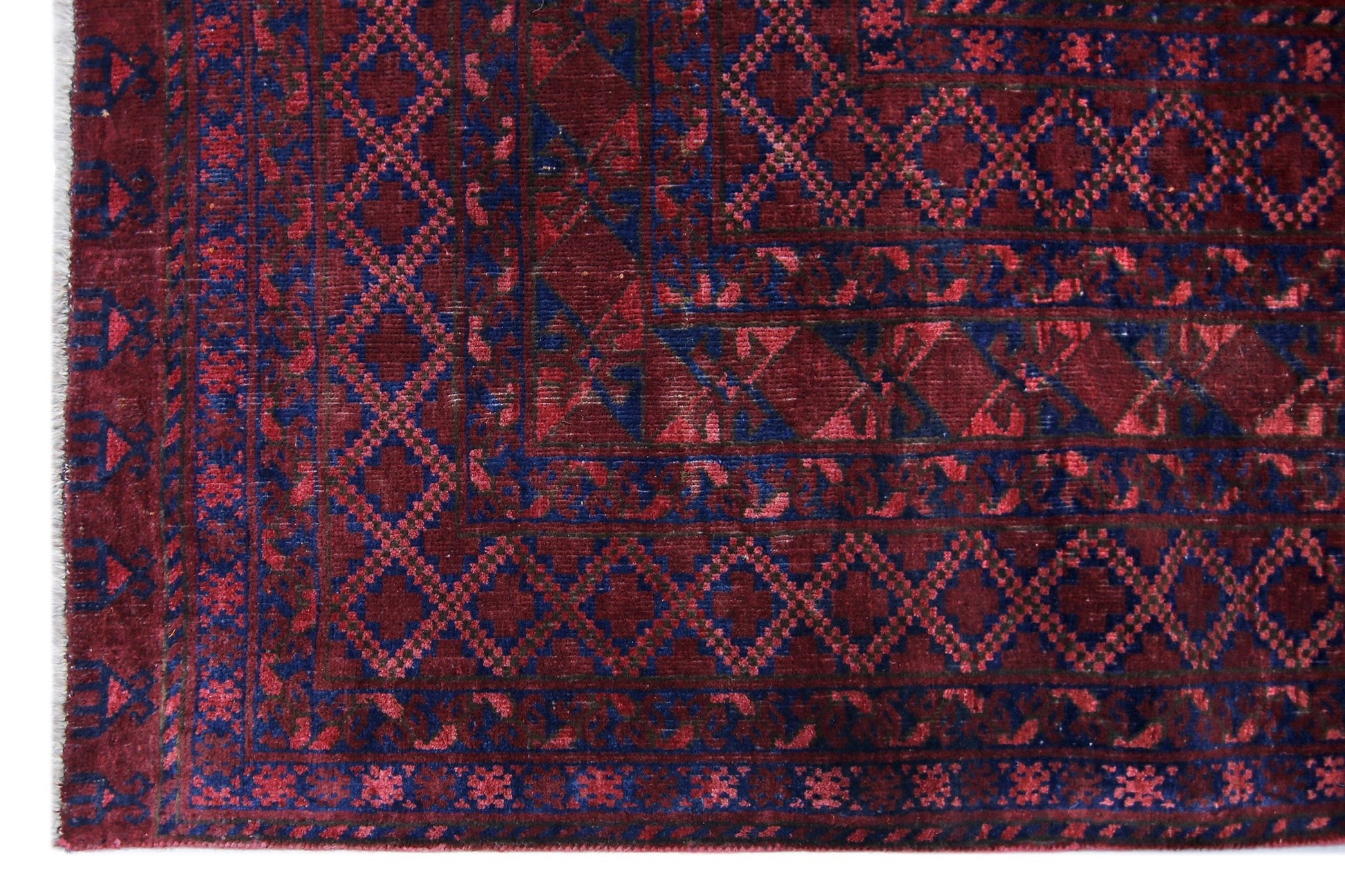 Handmade Antique Afghan Turkmen Rug | 345 x 291 cm | 11'4" x 9'6" - Najaf Rugs & Textile