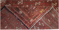 Handmade Semi-Antique Afghan Turkmen Rug | 169 x 129 cm | 5'6" x 4'3" - Najaf Rugs & Textile