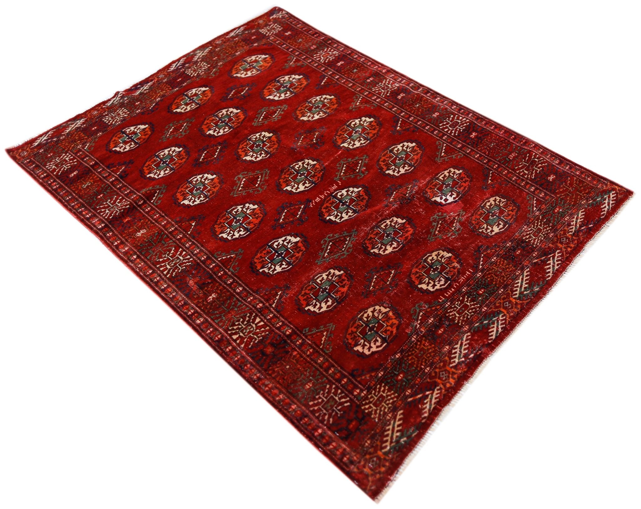 Handmade Antique Turkmen Tekke Rug | 177 x 127 cm | 5'10" x 4'2" - Najaf Rugs & Textile