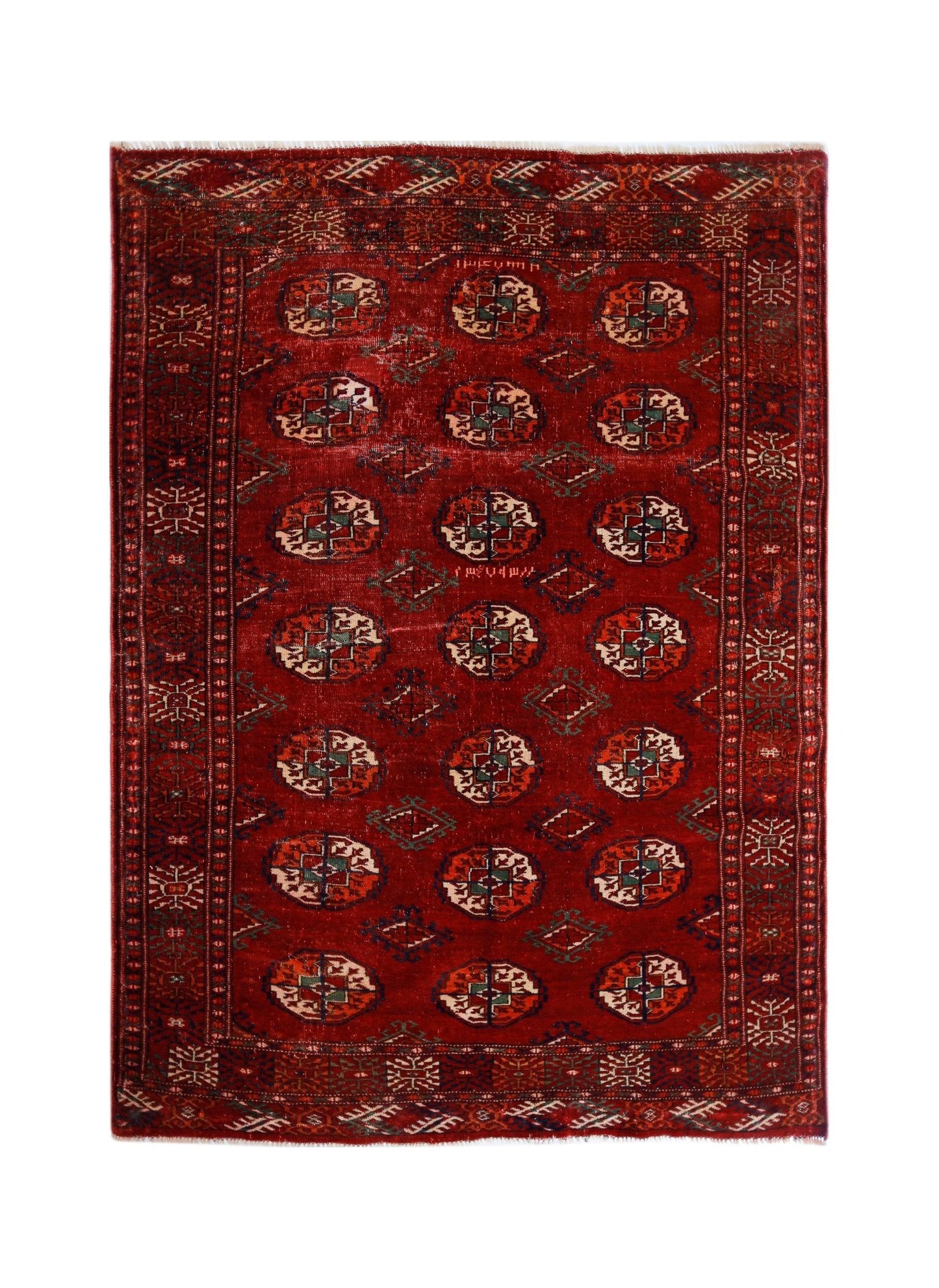 Handmade Antique Turkmen Tekke Rug | 177 x 127 cm | 5'10" x 4'2" - Najaf Rugs & Textile