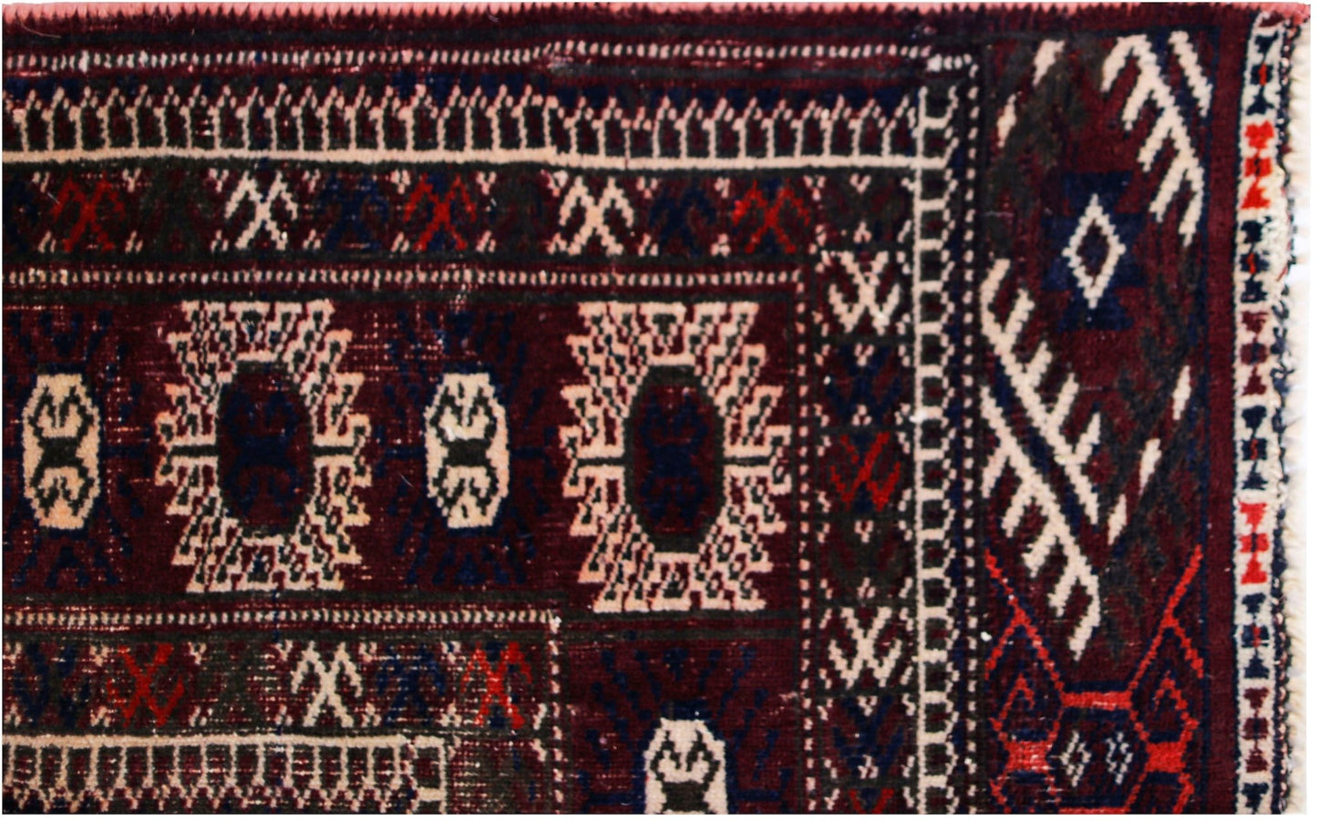 Handmade Afghan Turkmen Bokhara Rug | 202 x 135 cm | 6'8" x 4'5" - Najaf Rugs & Textile