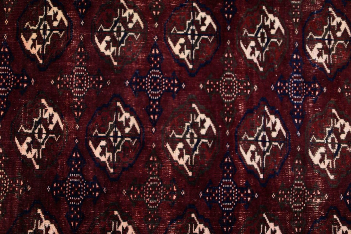 Handmade Afghan Turkmen Bokhara Rug | 202 x 135 cm | 6'8" x 4'5" - Najaf Rugs & Textile