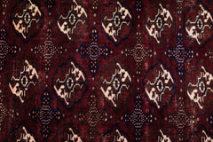 Handmade Afghan Turkmen Bokhara Rug | 202 x 135 cm | 6'8" x 4'5" - Najaf Rugs & Textile