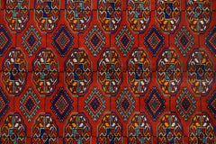 Handmade Afghan Turkmen Tekke Rug | 364 x 266 cm | 11'11" x 8'9" - Najaf Rugs & Textile