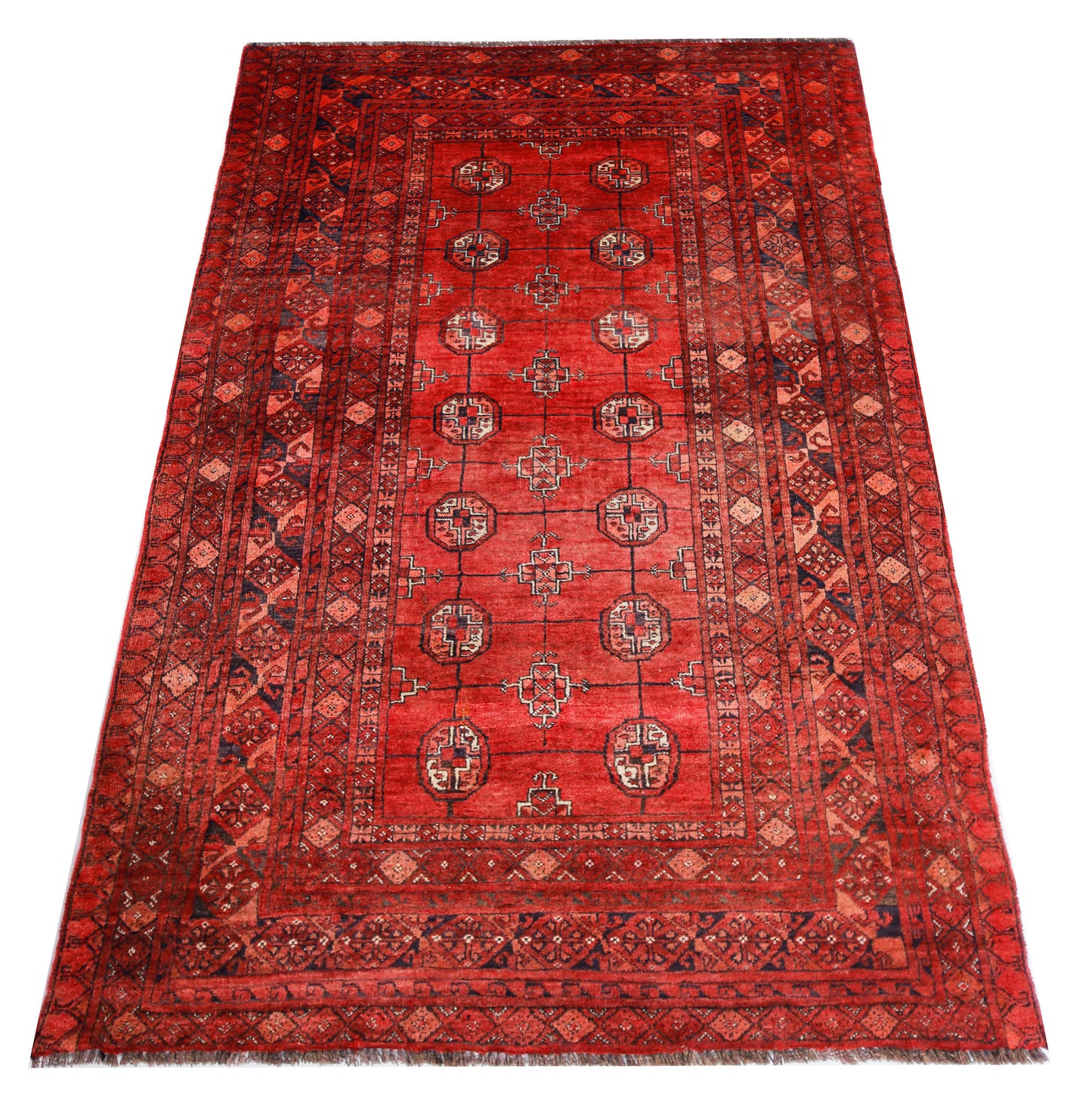 Vintage Afghan Turkmen Rug