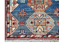 Handmade Mini Afghan Chobi Rug | 92 x 53 cm | 3' x 1'10" - Najaf Rugs & Textile