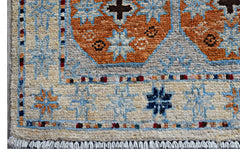 Handmade Mini Afghan Chobi Rug | 97 x 50 cm | 3'2" x 1'8" - Najaf Rugs & Textile