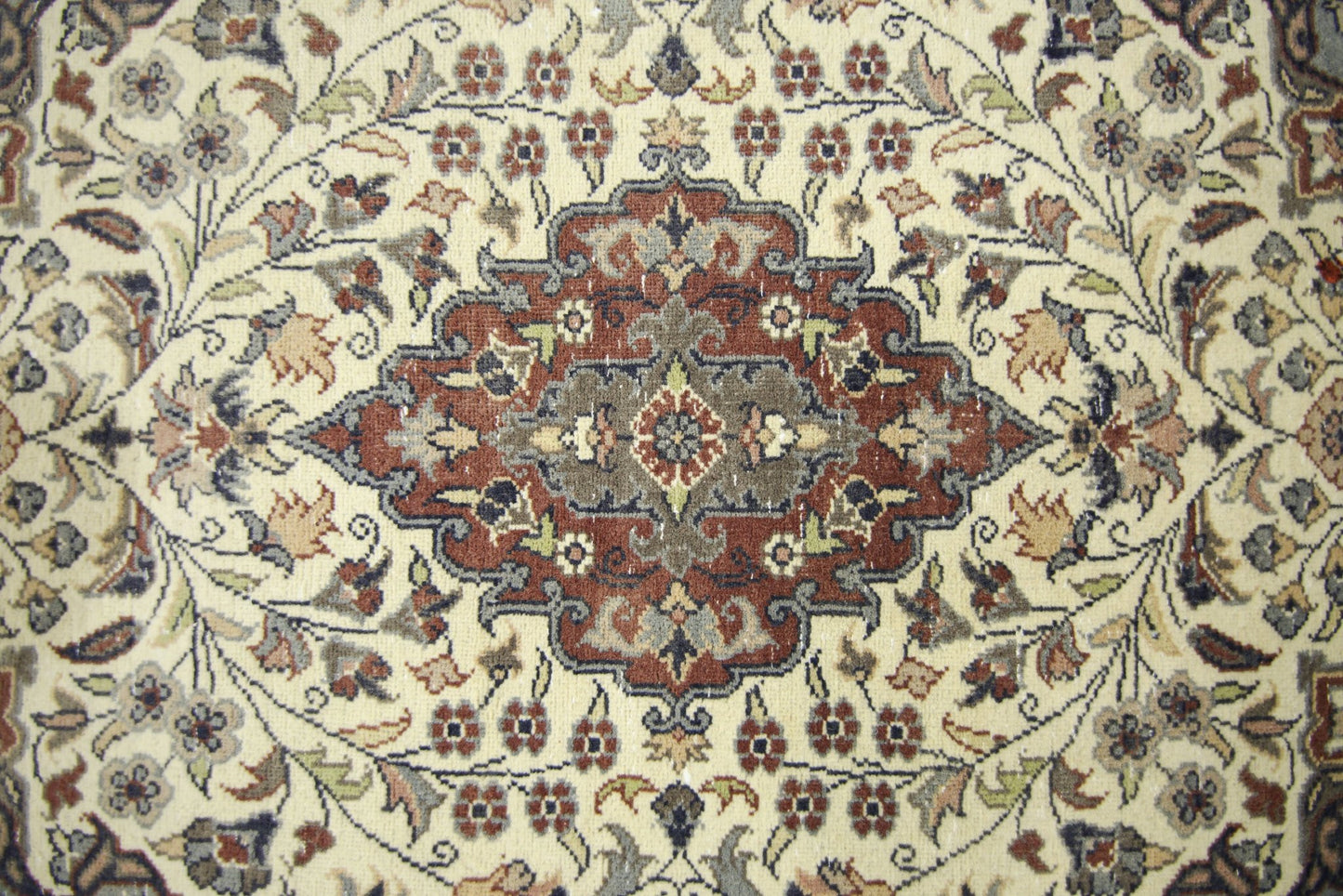 Handmade Mini Vintage Pakistani Rug | 101 x 62 cm | 3'4" x 2' - Najaf Rugs & Textile