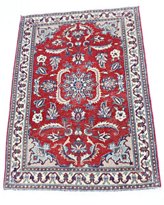 Handmade Mini Vintage Pakistani Rug | 90 x 64 cm | 3' x 2'1" - Najaf Rugs & Textile