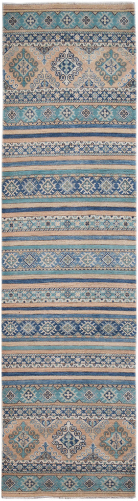 Handmade Afghan Kazakh Hallway Runner | 292 x 75 cm | 9'7" x 2'5"