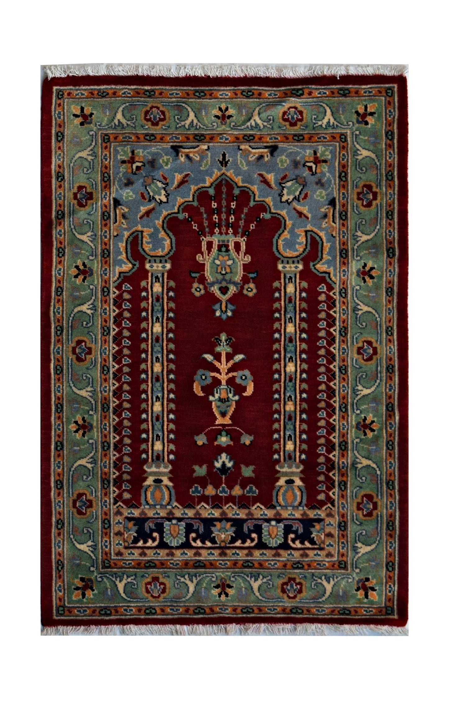 Handmade Traditional Prayer Rug | 120 x 80 cm | 4' x 2'8" - Najaf Rugs & Textile