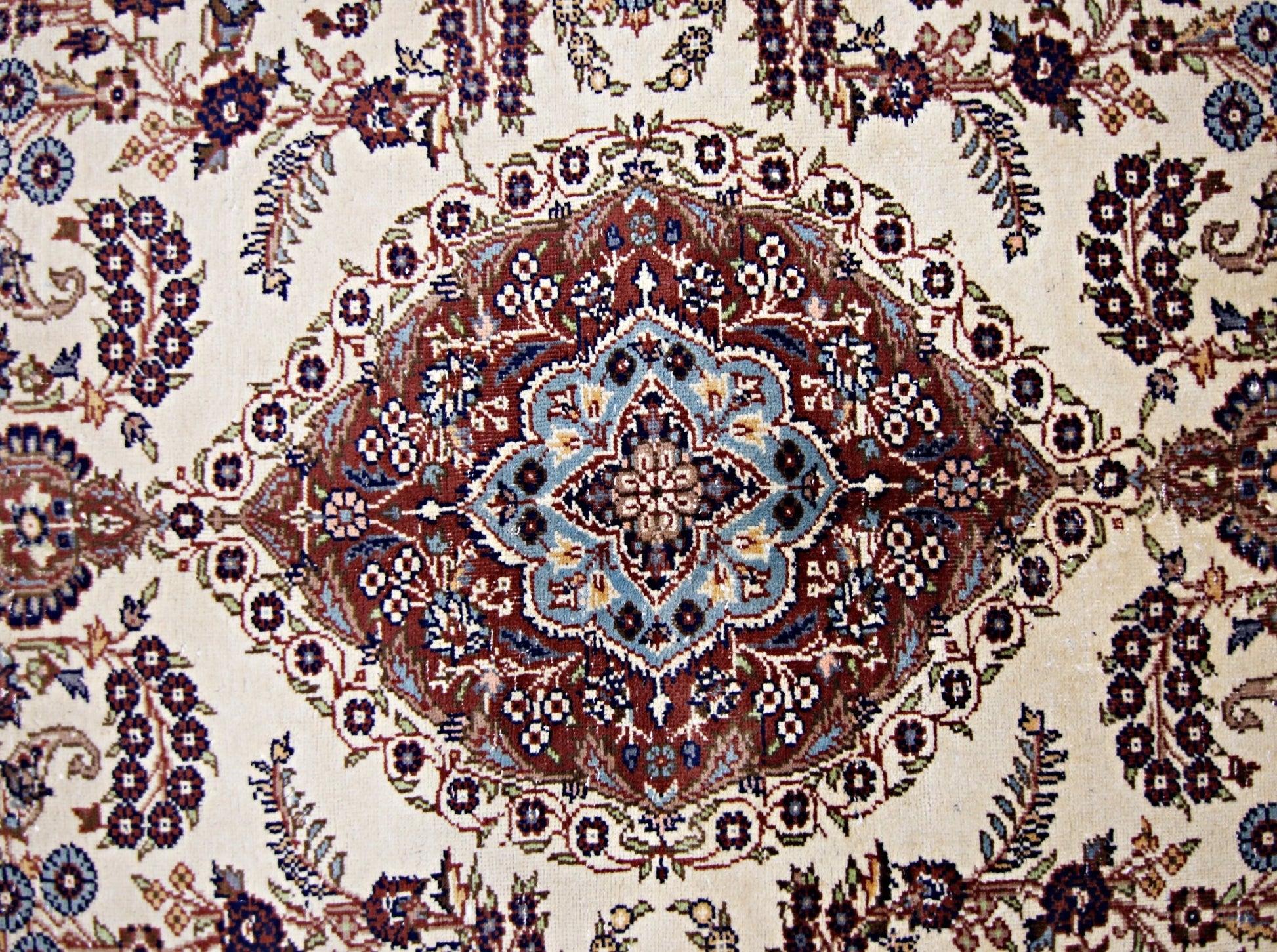 Handmade Traditional Pakistani Rug | 218 x 139 cm | 7'2" x 4'7" - Najaf Rugs & Textile