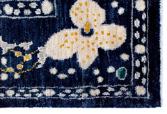 Handmade Transitional Afghan Rug | 303 x 201 cm | 9'11" x 6'7" - Najaf Rugs & Textile