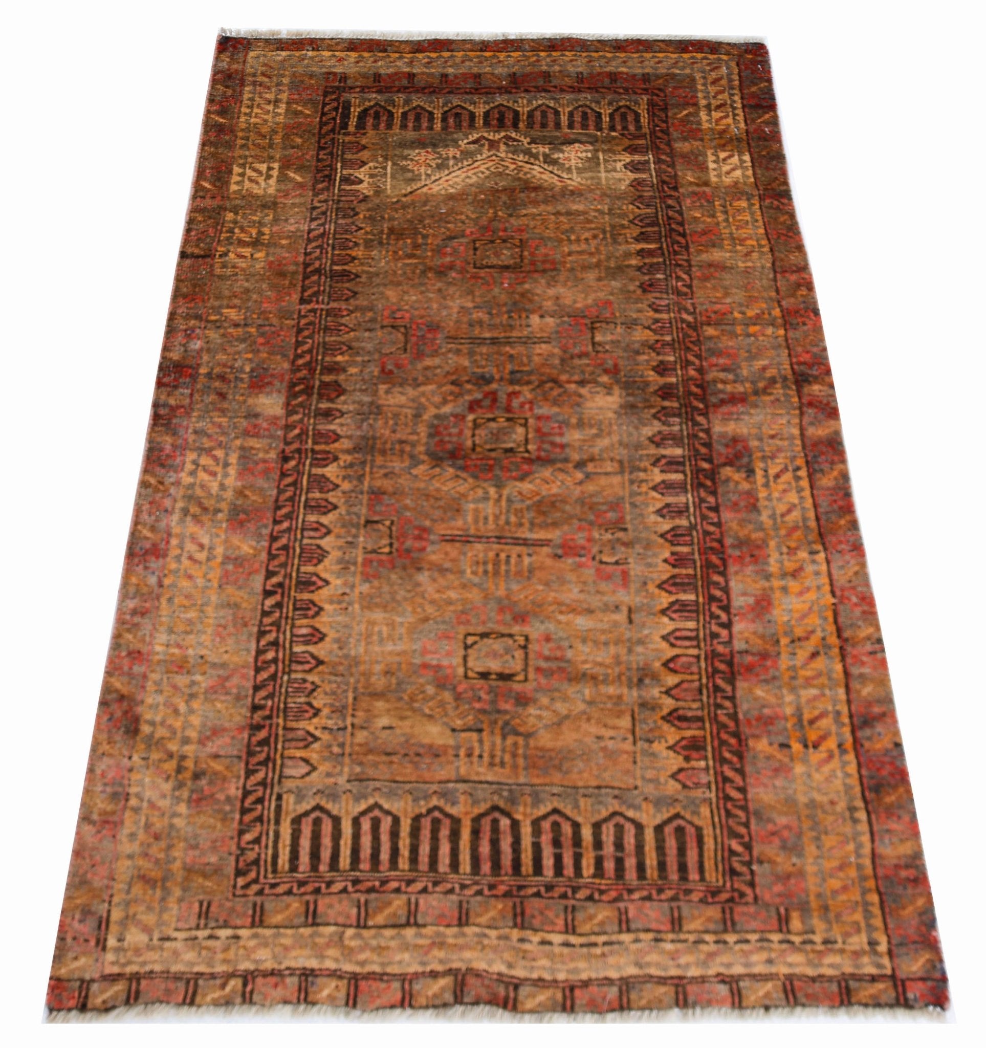Handmade Tribal Afghan Balouch Rug | 121 x 75 cm | 4' x 2'5" - Najaf Rugs & Textile