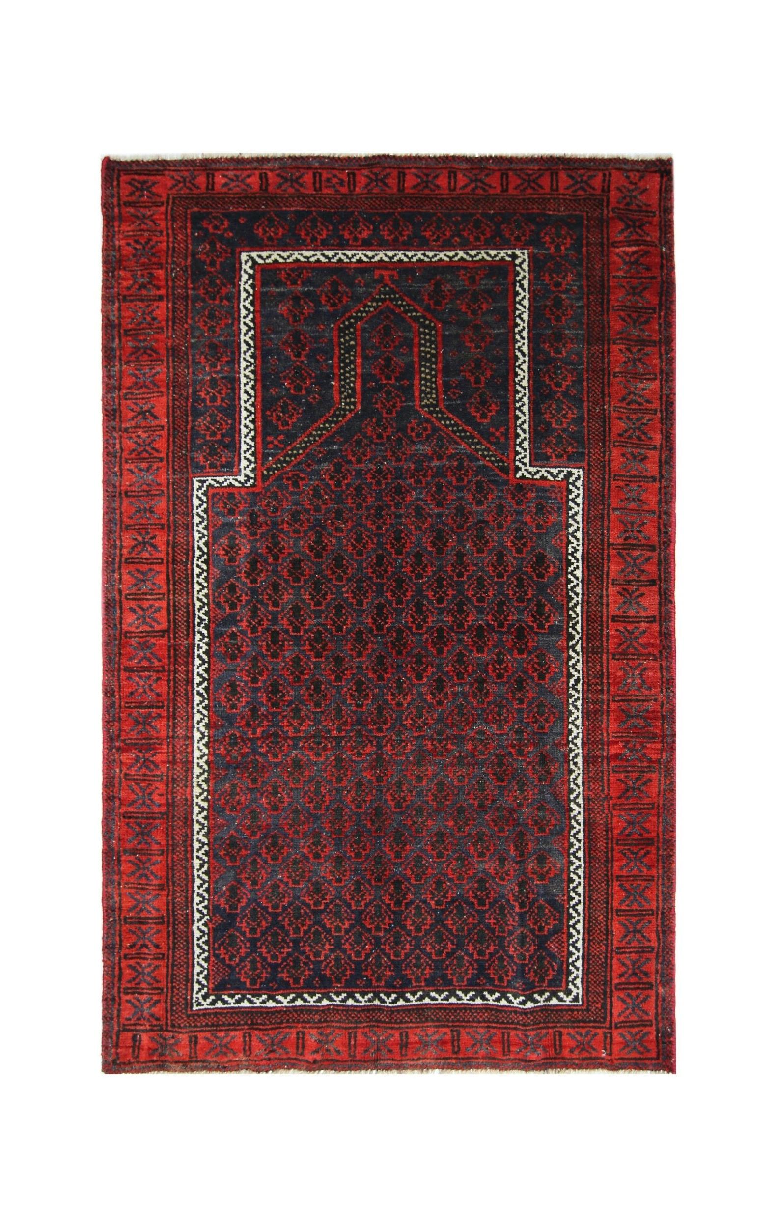 Vintage Afghan Baluch Rug