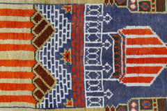 Handmade Vintage Balouch Prayer Rug | 136 x 79 cm | 4'6" x 2'7" - Najaf Rugs & Textile
